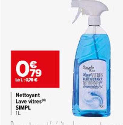 nettoyant lave vitres simpl
