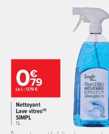 nettoyant lave vitres simpl
