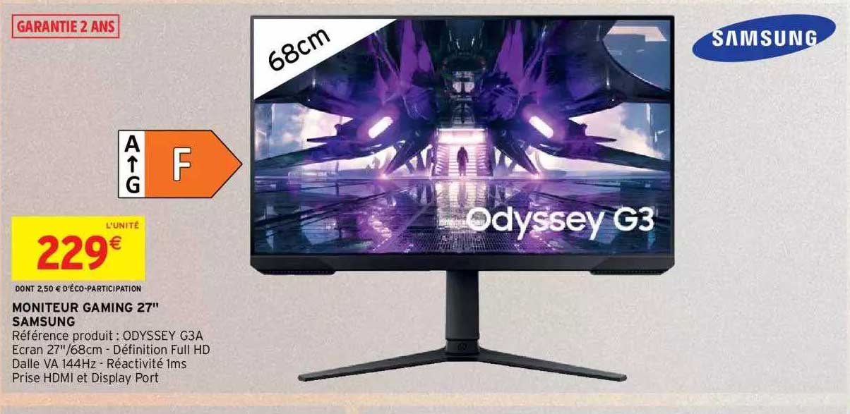 Moniteur Gaming 27" Samsung