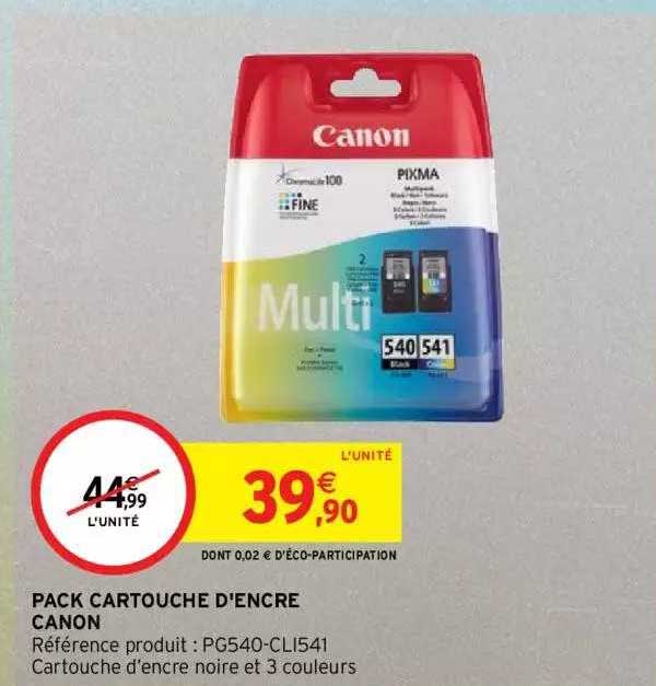 pack cartouche d'encre canon