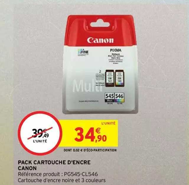 pack cartouche d'encre canon