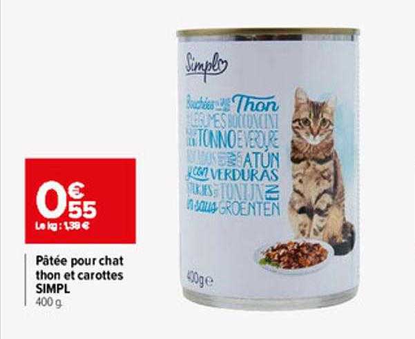 Pâtée Pour Chat Thon Et Carottes Simpl
