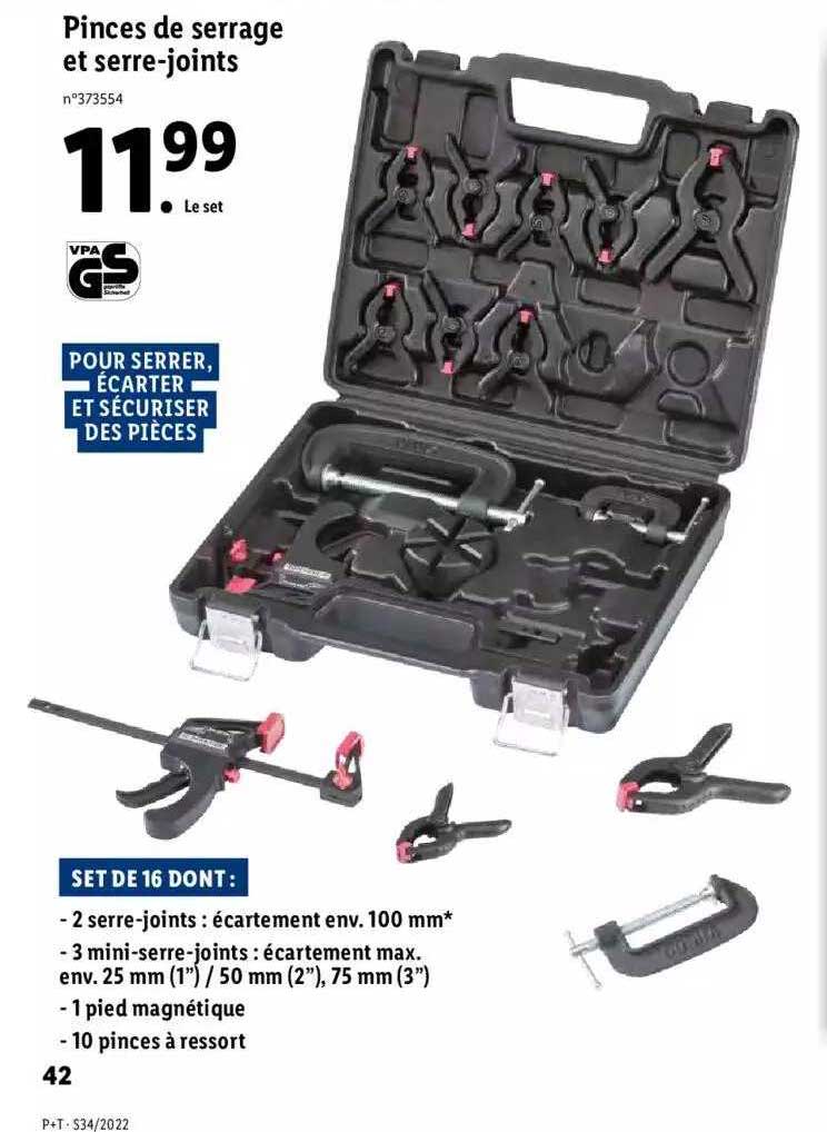 pinces de serage et serre-joints