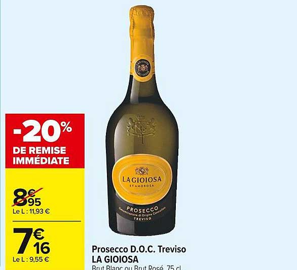 prosecco d.o.c. treviso la gioiosa