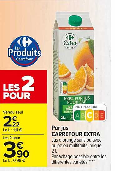 Pur Jus Carrefour Extra