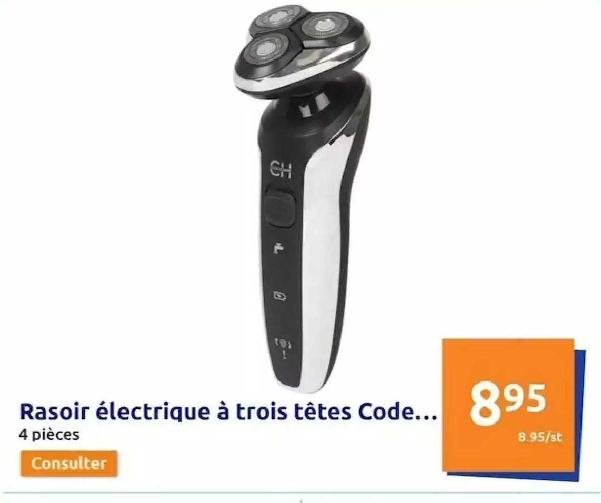 rasoir électrique à trois têtes code...