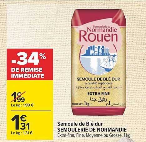 semoule de blé dur semoulerie de normandie