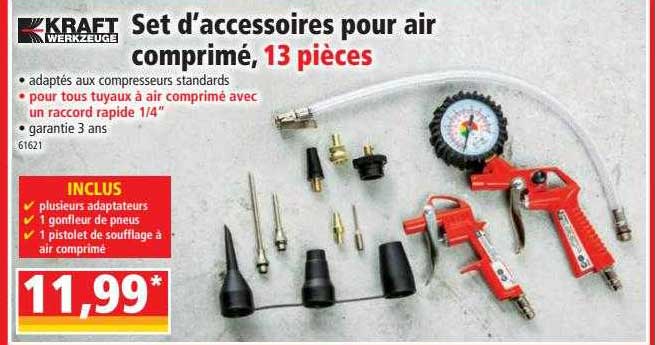 set d'accessoires pour air comprimé