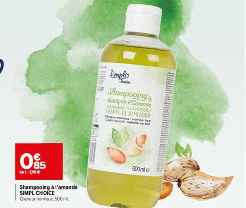 shampooing à l'amande simpl choice