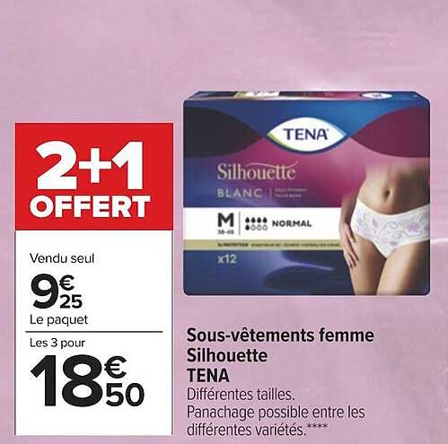 Sous-vêtements Femme Silhouette Tena