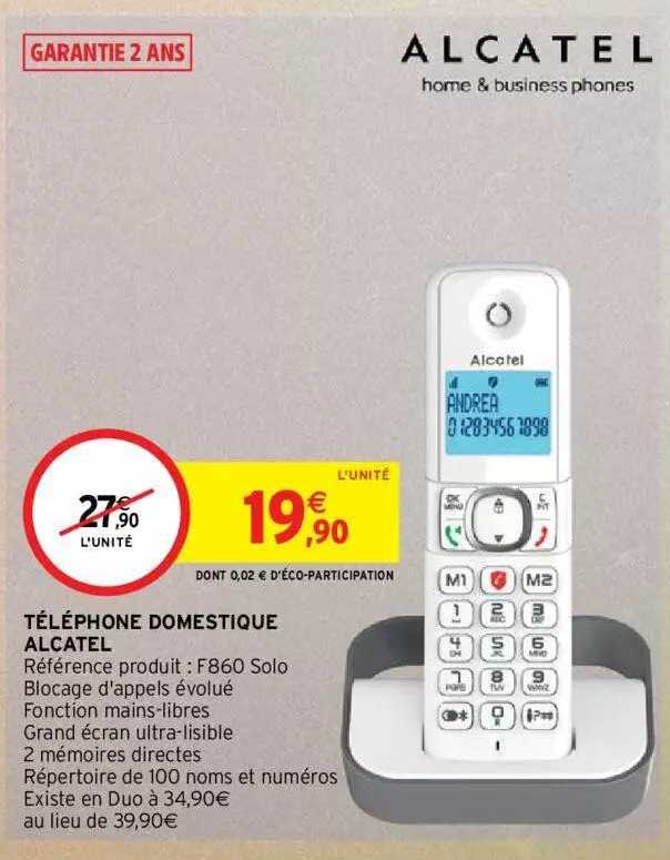 Téléphone Domestique Alcatel