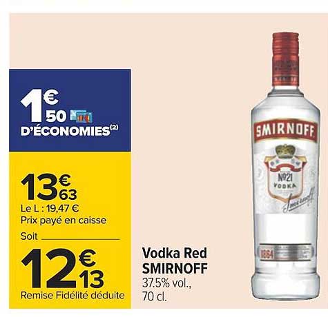 Vodka Red Smirnoff