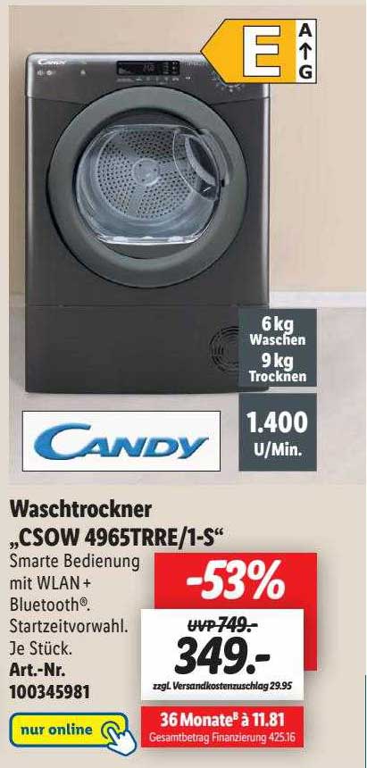 Waschtrockner Candy