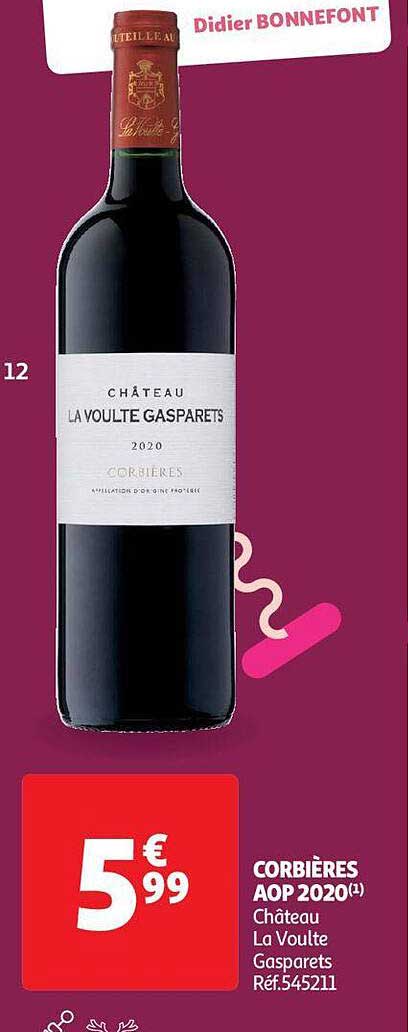 corbières aop 2020 château la voulte gasparets