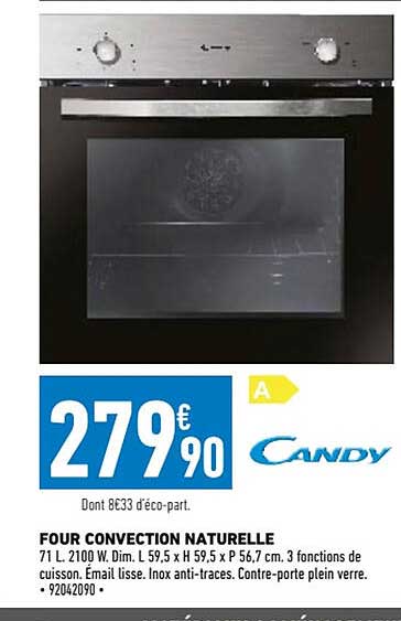 four convection naturelle candy