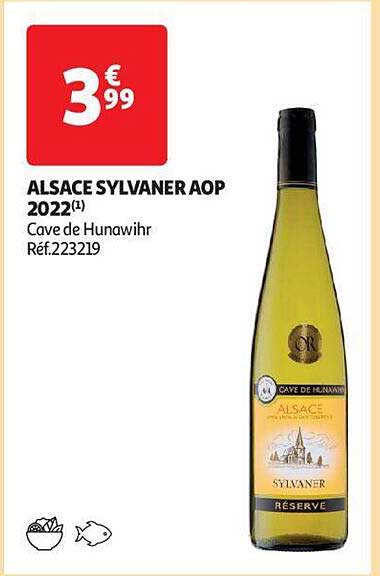 alsace sylvaner aop 2022 cave de hunawihr