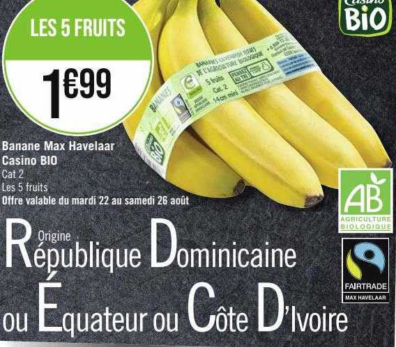 Banana Max Havelaar Casino Bio