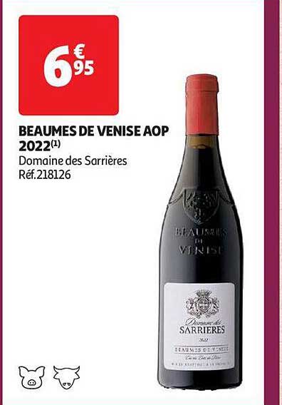 beaumes de venise aop 2022 domaine des sarrières