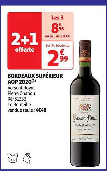 bordeaux supérieur aop 2020 versant royal pierre chanau