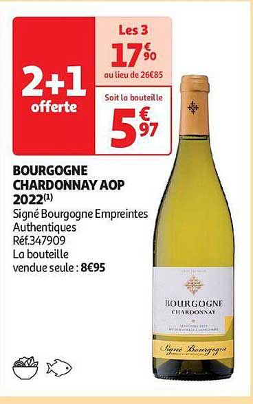 bourgogne chardonnay aop 2022 signé bourgogne empreintes authentiques