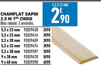 champlat sapin 2,5 m 1er choix