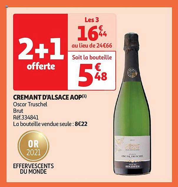 crémant d'alsace aop oscar truschel brut