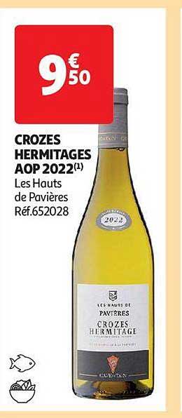 crozes hermitages aop 2022 les hauts de pavières