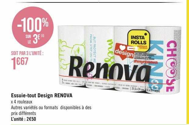 essuie-tout design renova