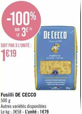 Fusilli De Cecco