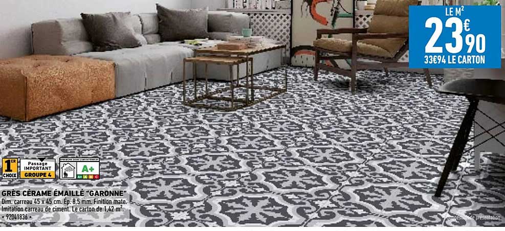 grès cérame émaillé "garonne"