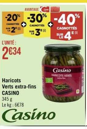 haricots verts extra-fins casino