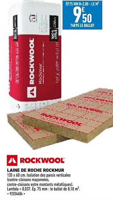 laine de roche rockmur rockwool