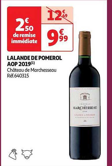 lalande de pomerol aop 2019 château de marchesseau