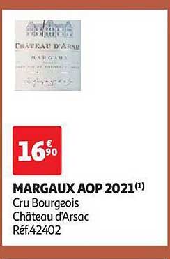 margaux aop 2021 cru bourgeois château d'arsac