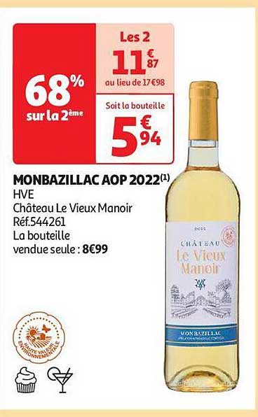 monbazillac aop 2022 hve château le vieux manoir