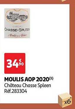 moulis aop 2020 château chasse spleen