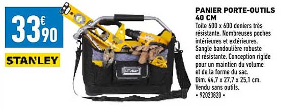 panier porte-outils 40 cm stanley