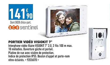 Portier Vidéo Visionkit 7" Scs Sentinel