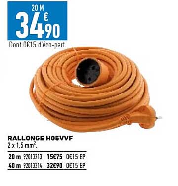 rallonge h05vvf