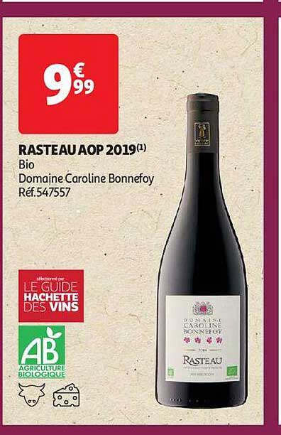rasteau aop 2019 bio domaine caroline bonnefoy