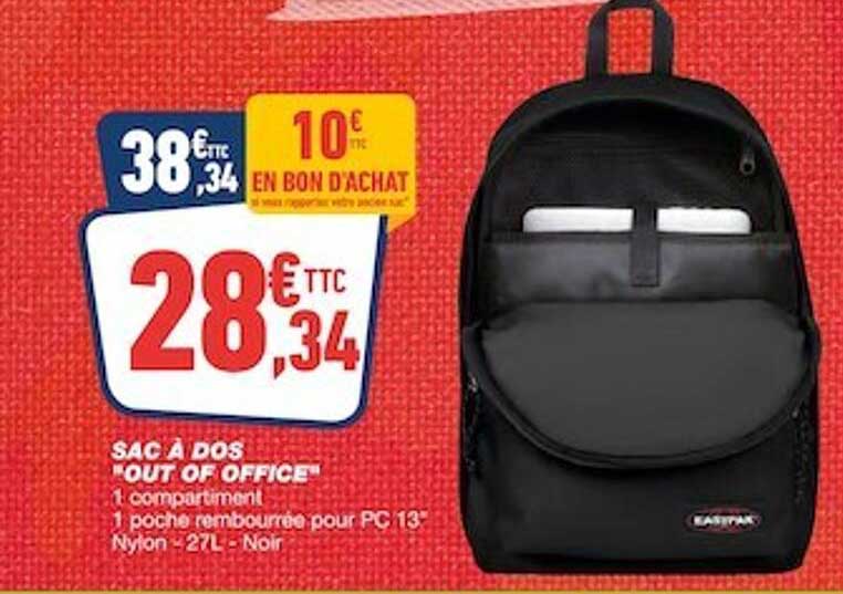 sac à dos "out of office"