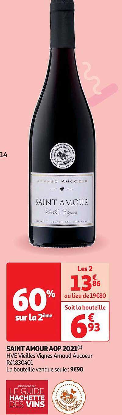 saint amour aop 2021 hve vieilles vignes arnaud aucoeur