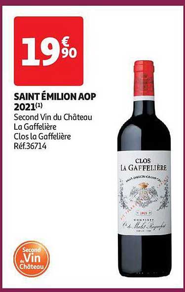 saint émilion aop 2021 second vin du château la gaffelière clos la gaffelière