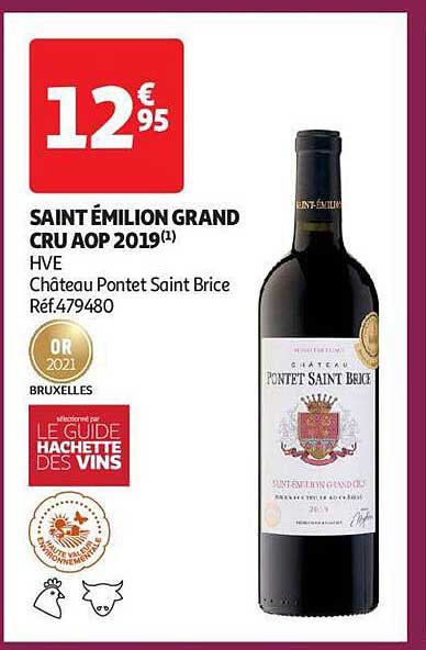 saint émilion grand cru aop 2019 hve château pontet saint brice