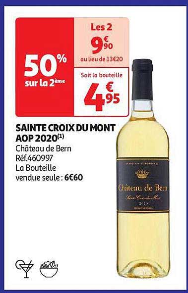 sainte croix du mont aop 2020 château de bern