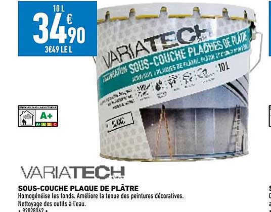 sous-couche plaque de plâtre variatech