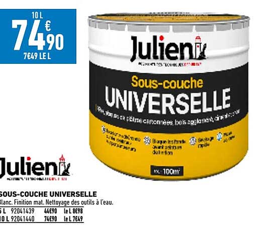 sous-couche universelle julien