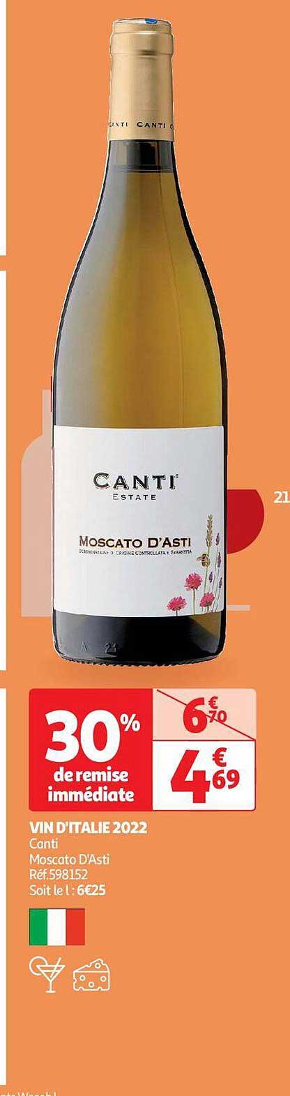 vin d'italie 2022 canti moscato d'asti
