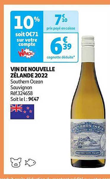 vin de nouvelle zélande 2022 southern océan sauvignon