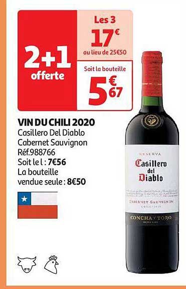 vin du chili 2020 casillero del diablo cabernet sauvignon